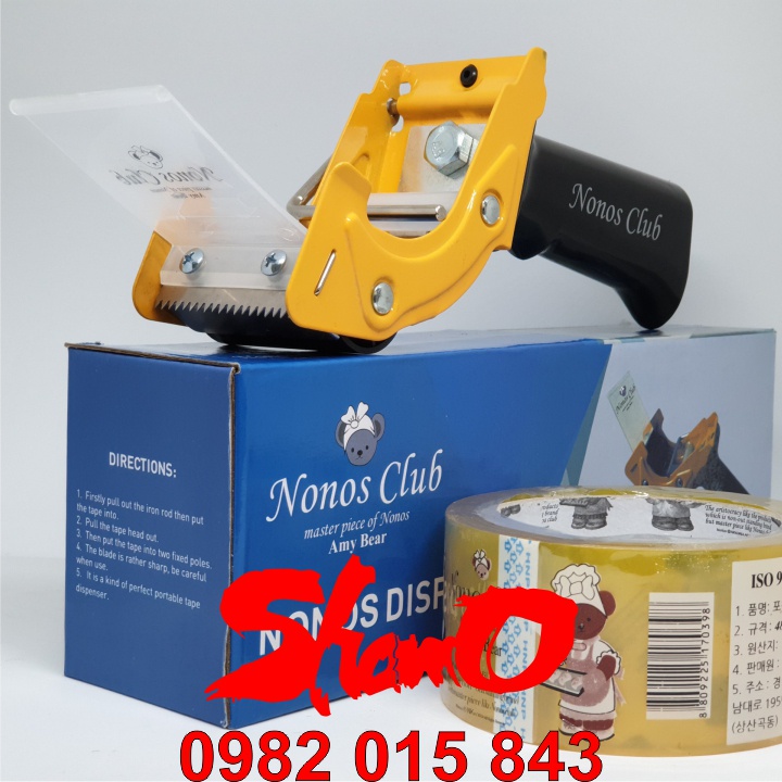 Ngắt băng dính Hàn Quốc – Nonos Club – Dụng cụ cắt băng dính cầm tay nhập khẩu Hàn Quốc – Đóng hàng tiện lợi, an toàn