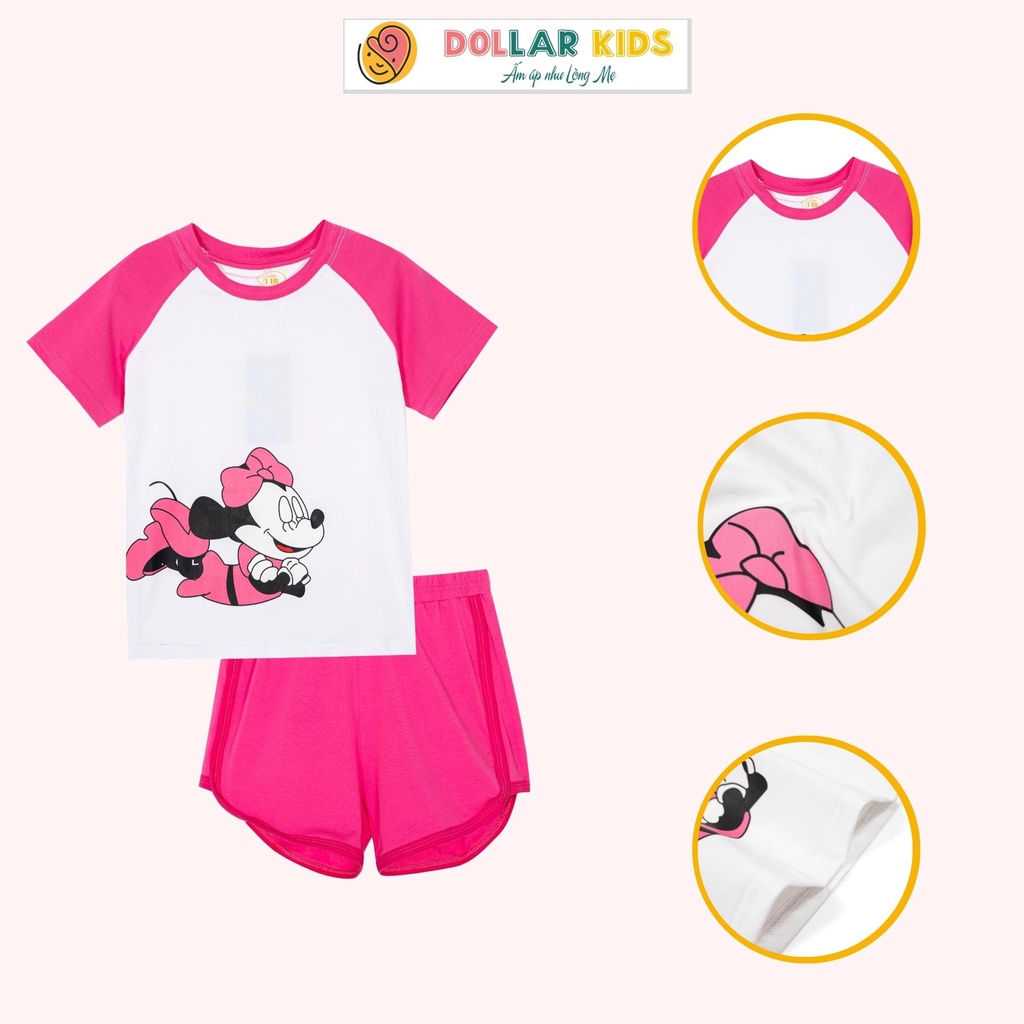 Đồ Bộ Dollarkids Cho Bé Gái Từ 3 Tuổi Đến 12 Tuổi Vải 100%Cotton Co Giãn Thoáng Mát