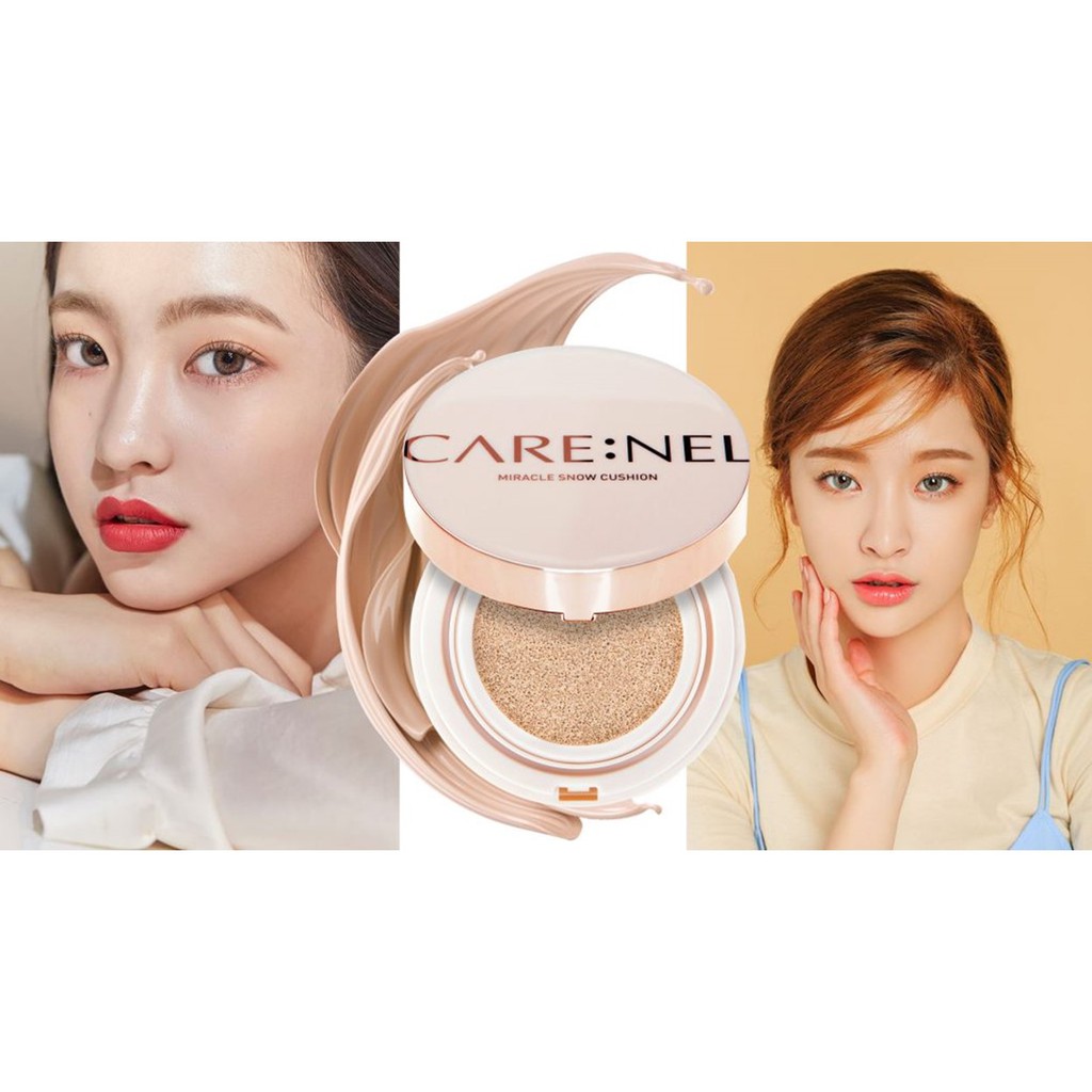 Phấn Nước Chống Nắng, Trắng Da, Tạo Nền Hoàn Hảo Care:Nel Miracle Snow Cushion SPF50+/PA++++ 14g | BigBuy360 - bigbuy360.vn