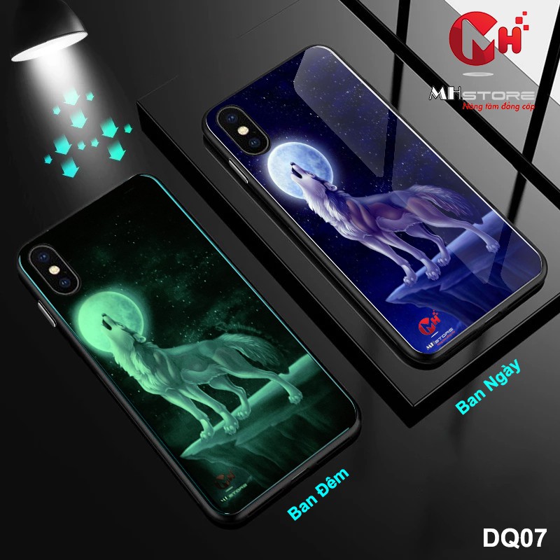Ốp lưng dạ quang hình sói - DQ07 Iphone 7/8/7plus/8plus/xsmax/xr/11/11pro/11promax