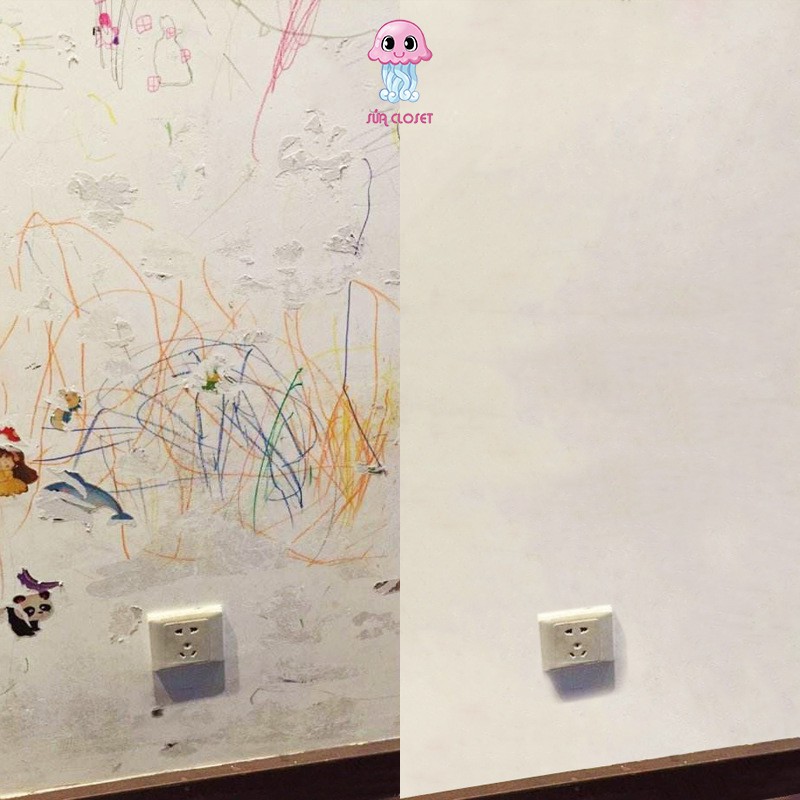 Keo vá tường thông minh chống bong tróc, Không thấm nước - Giúp tường luôn mới