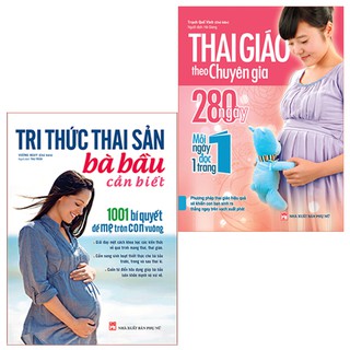 Combo Tri Thức Thai Sản Bà Bầu Cần Biết + Thai Giáo Theo Chuyên Gia 280 Ngày