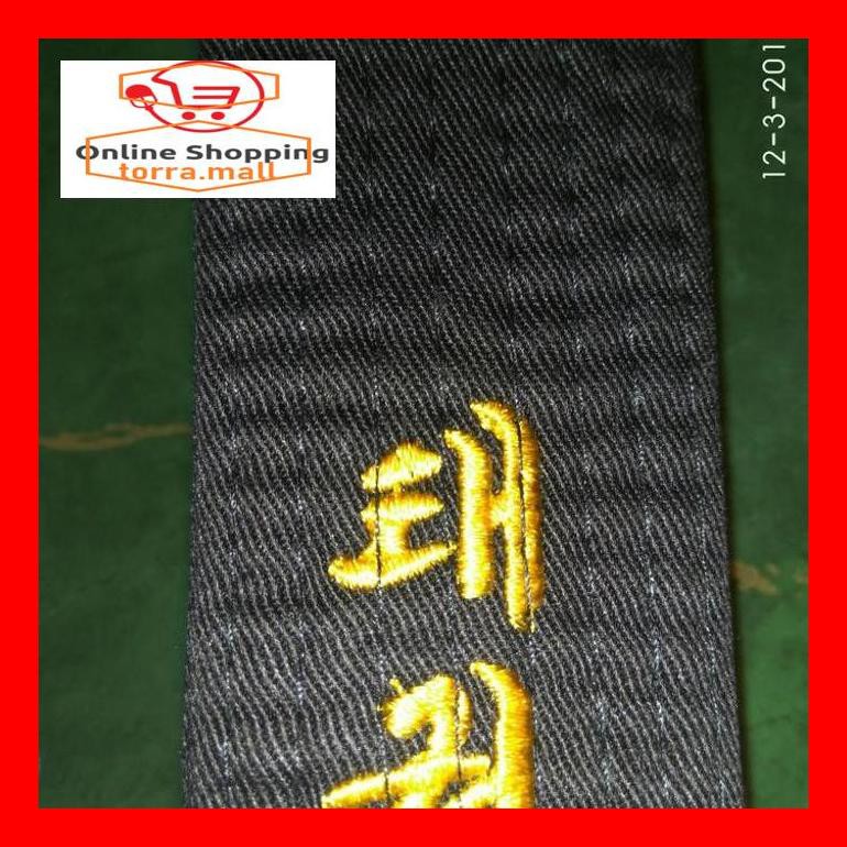 Dây Đai Taekwondo Beladiri840s- Màu Đỏ Đen Dày Dặn Chất Lượng Cao 540s1c