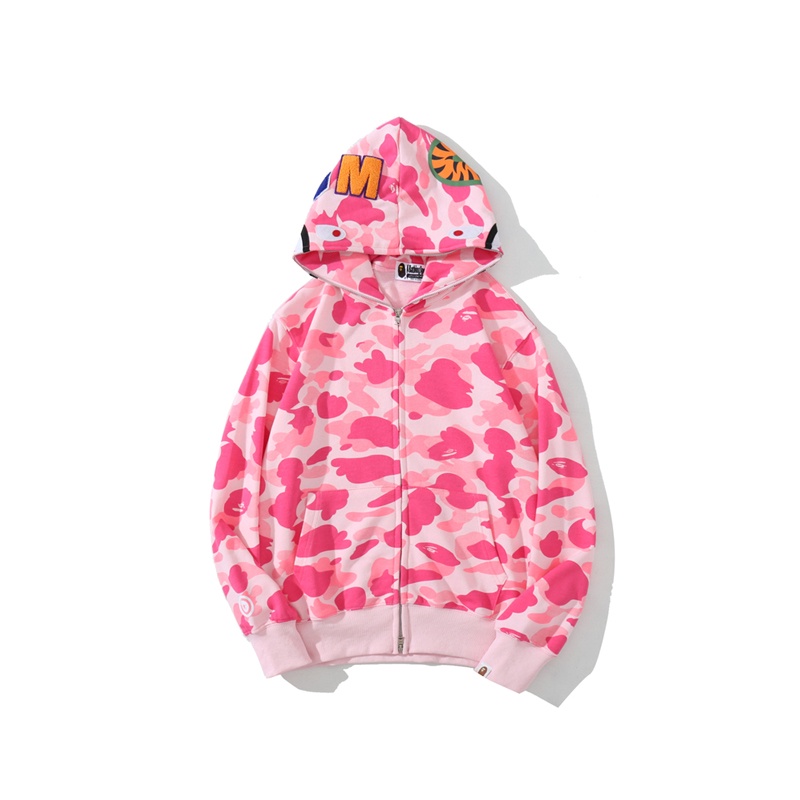 Áo Jacket Bape màu hường và đỏ hàng cao cấp ss2022