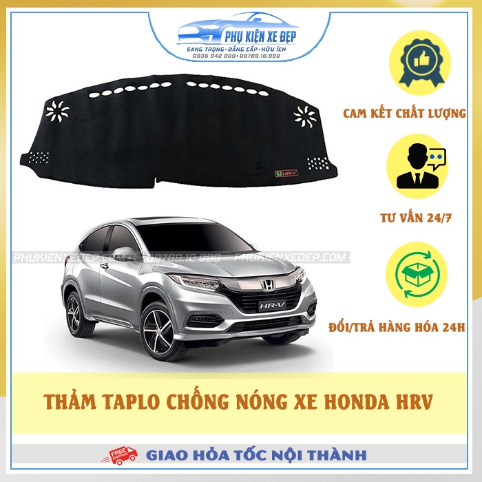 Thảm taplo ô tô lông cừu HÀNG LOẠI I xe HONDA HRV [ MỚI NHẤT] chống nóng có 3 lớp chống trượt