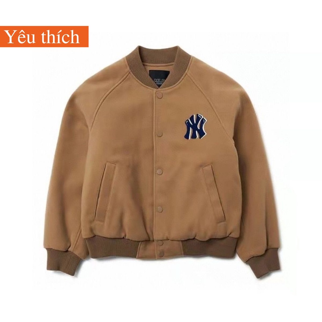 Áo khoác bomber bé trai, áo khoác MLB da lộn cho bé đi học đi chơi size 90-150