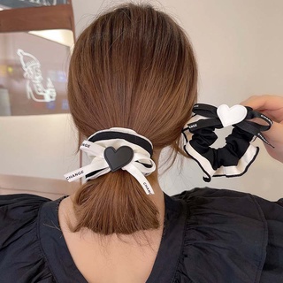 Cột tóc vải scrunchies SIBBI dây buộc tóc hàn quốc trái tim xinh xắn SB0016