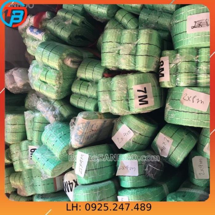 Dây cáp vải cẩu hàng 2 tấn x 4 mét - rộng 5cm - Hệ số 5:1