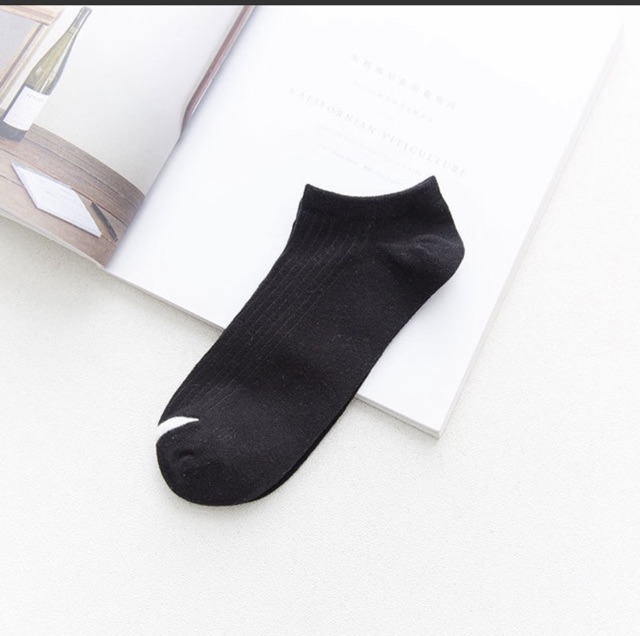 Combo 10 đôi tất vớ nữ ngắn màu 1 vạch gồm 10 màu khác nhau