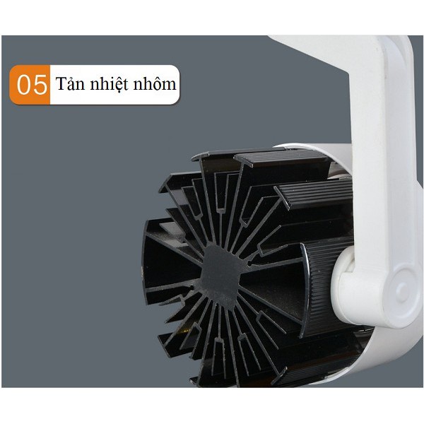 Combo 2 đèn rọi ray 20W + 1 thanh ray 1 mét.