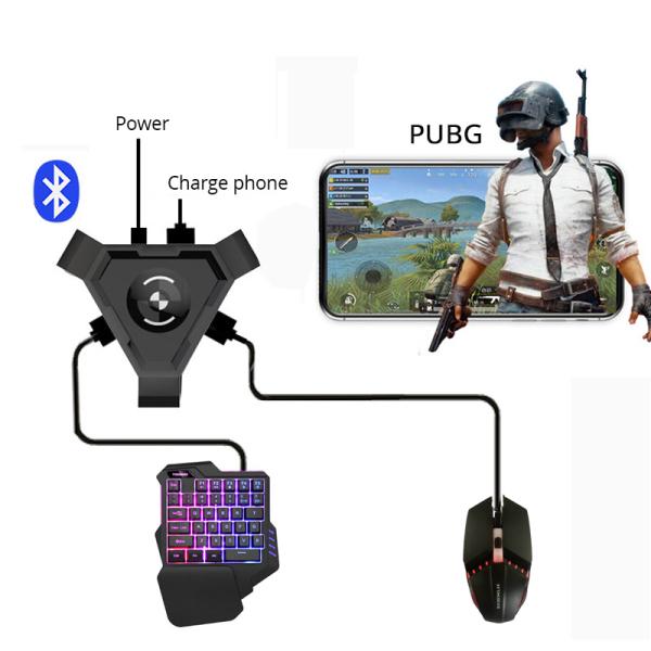 Pz-Bộ chuyển đổi Tay cầm chơi game PUBG cho điện thoại Android , PC , bluetooth