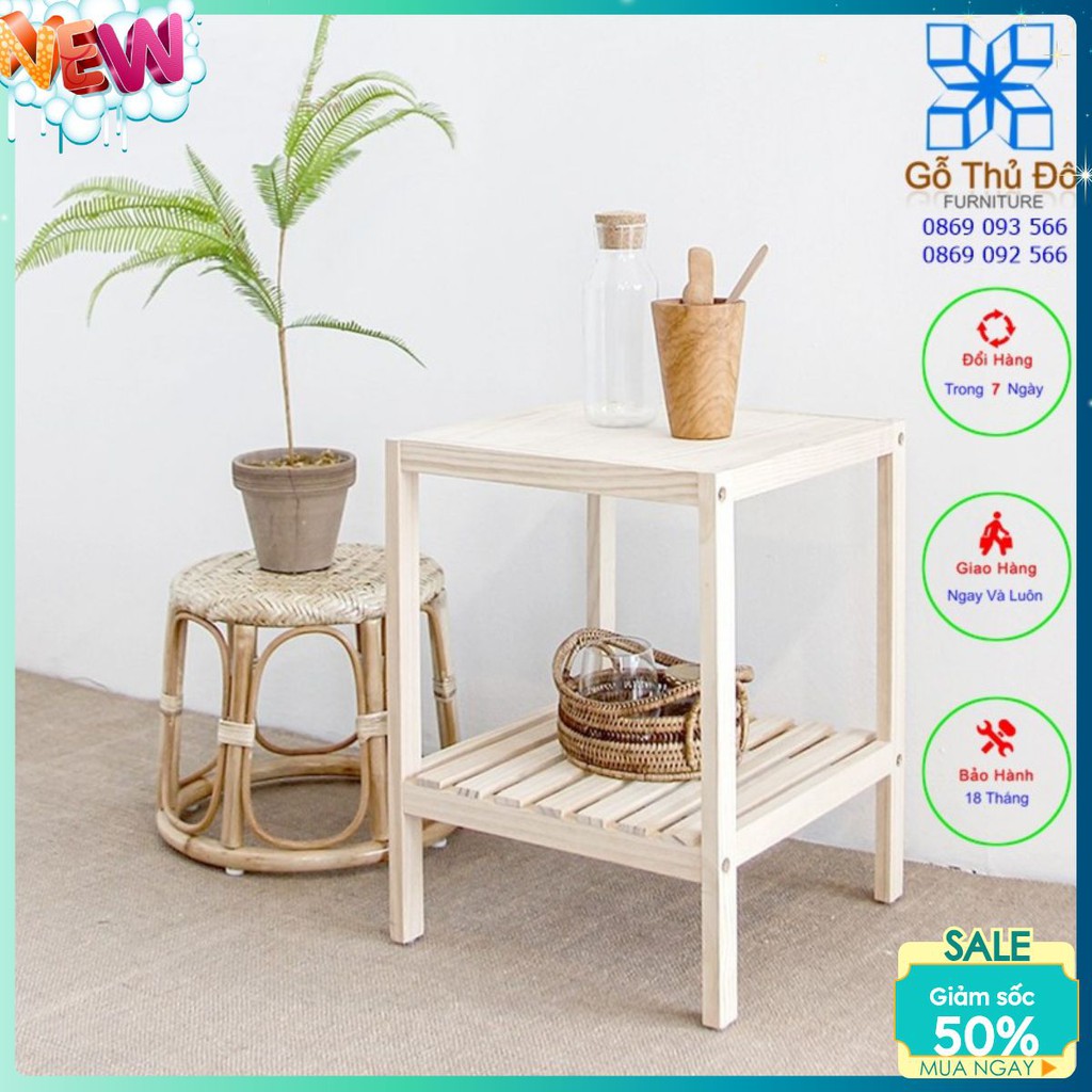 Kệ Trang Trí , Kệ Đa Năng 2 Tầng Phong Cách Hàn Quốc , Hàng Xuất Khẩu Chất Lượng Cao - Gỗ Thủ Đô Furniture