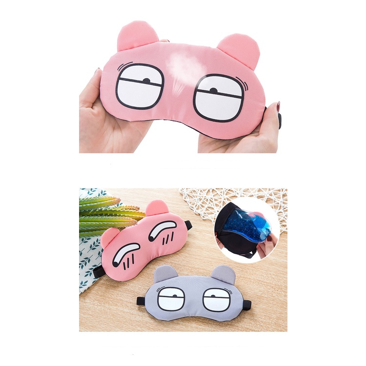 MIẾNG BỊT MẮT BẢO VỆ MẮT KHI NGỦ CÓ TÚI GIẢI NHIỆT LÀM MÁT MẮT NHIỀU HÌNH DỄ THƯƠNG BIBI 57