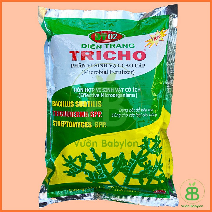 Phân vi sinh vật Tricho 500g, nấm Trichoderma, men ủ, phòng ngừa hiệu quả bệnh vàng lá, thối rễ…