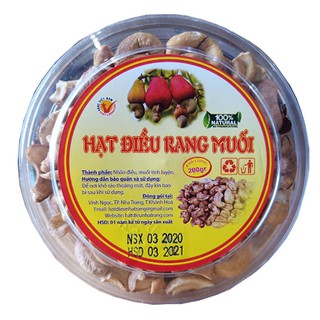 Hạt điều rang muối bể hộp 200 gram