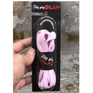 Dây giày hồng phấn dẹt