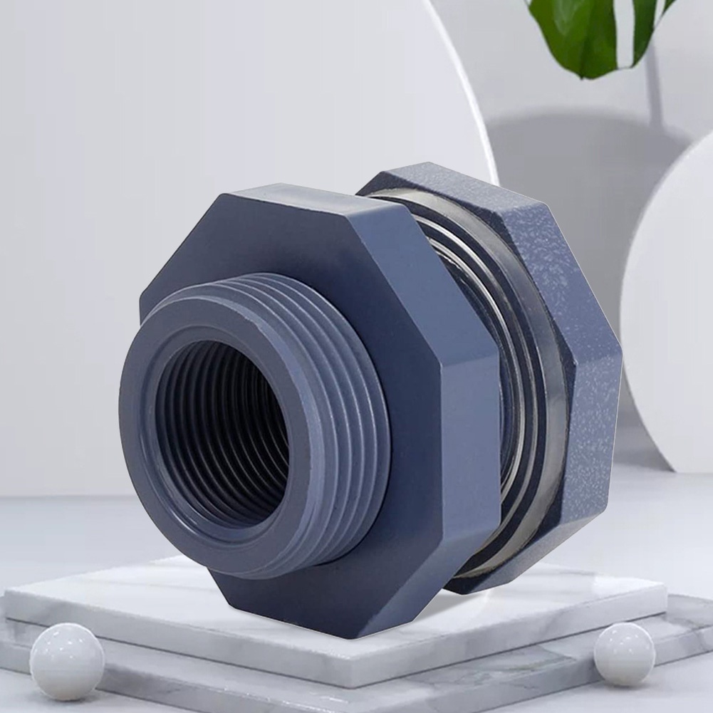 Set 2 Đầu Nối Ống Nước Bằng Nhựa PVC 3 / 4 Inch Kèm Vòng Đệm