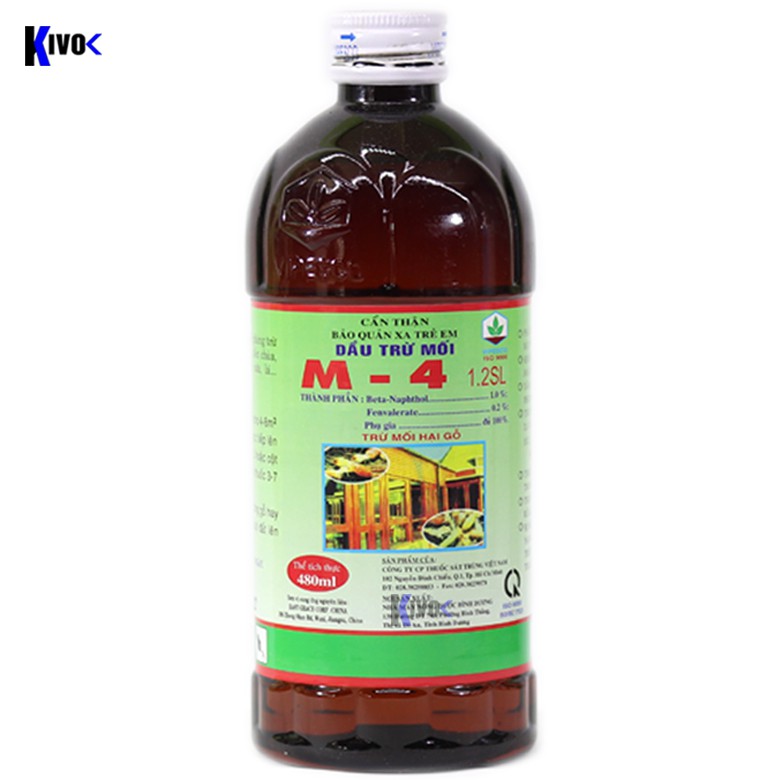 Dầu Diệt Côn Trùng Mối Tận Gốc Chai Lớn Vipesco M-4 480ml - Thuốc Diệt Mối, Kiến, Gián, Dầu Trừ Mối - Kivo