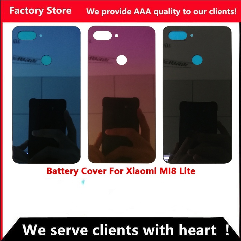 Mặt Lưng Điện Thoại Bằng Kính Thay Thế Chuyên Dụng Cho Xiaomi MI 8 Lite Xiaomi MI 8 Lite