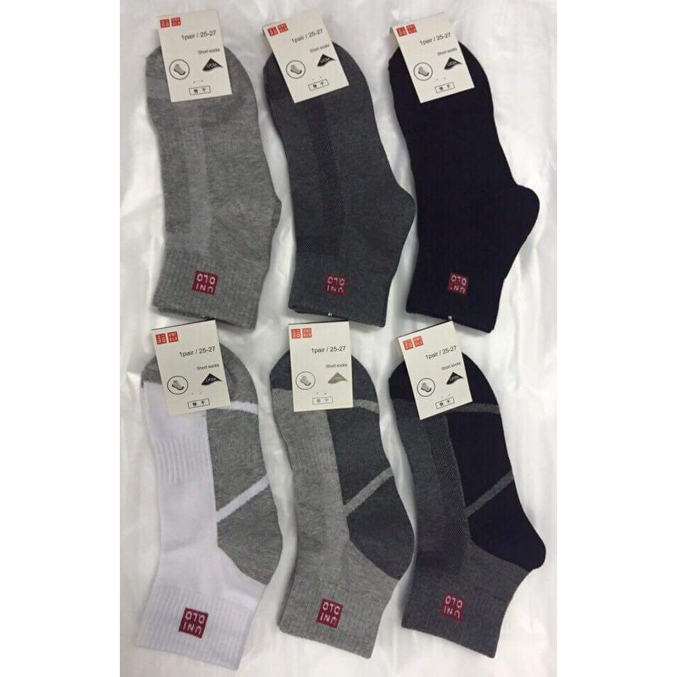 Combor 10 đôi tất Uniqlo cổ trung 95k/10doi