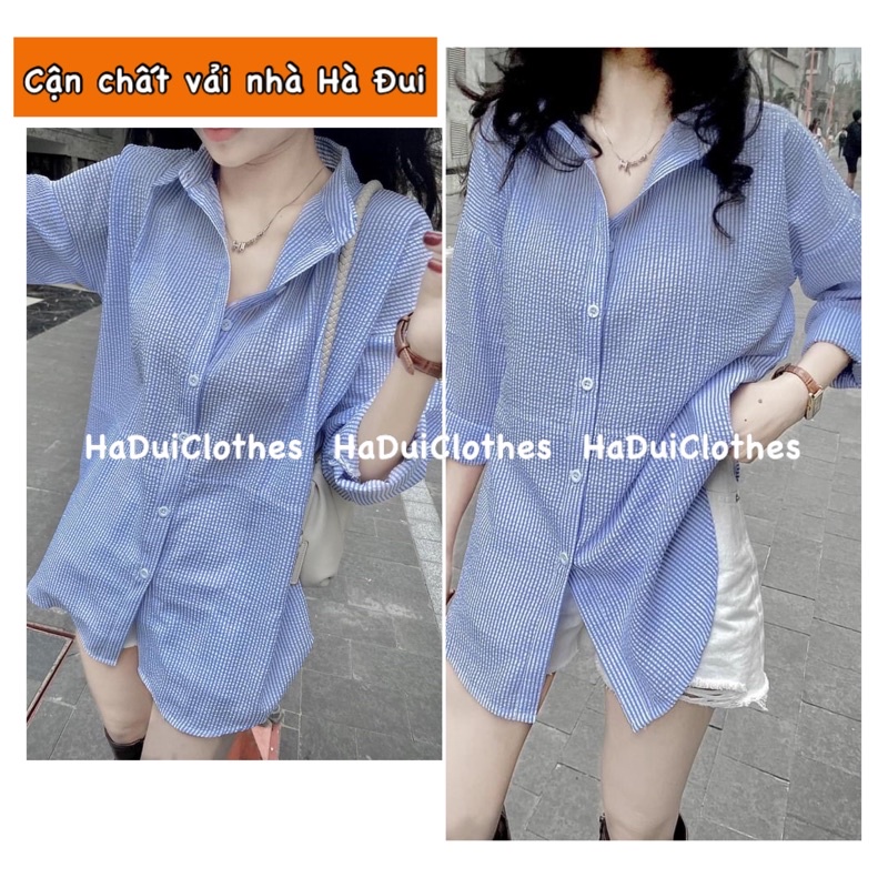 Áo Sơ Mi Chất Xốp Mặc Đi Làm Đi Học Màu Xanh Hồng Nhẹ Nhàng | BigBuy360 - bigbuy360.vn