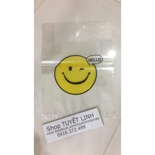 Túi kiếng trong in hình mặt cười cute : 150k / kg