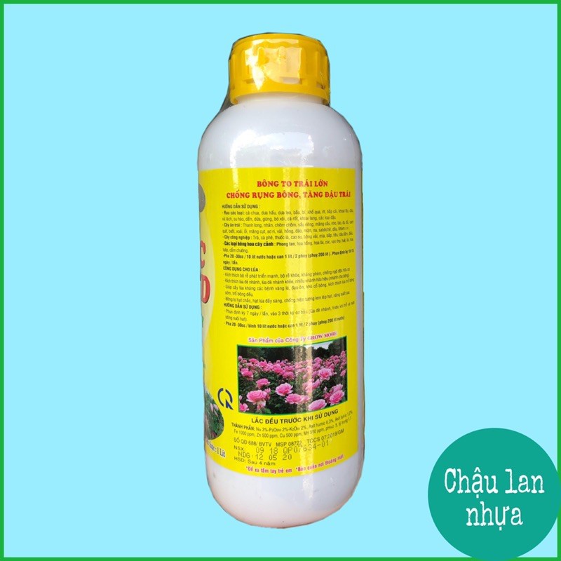 Siêu (hot) Humic acid 322 chai 1 lít - phân bón lát growmore hàng đẹp.