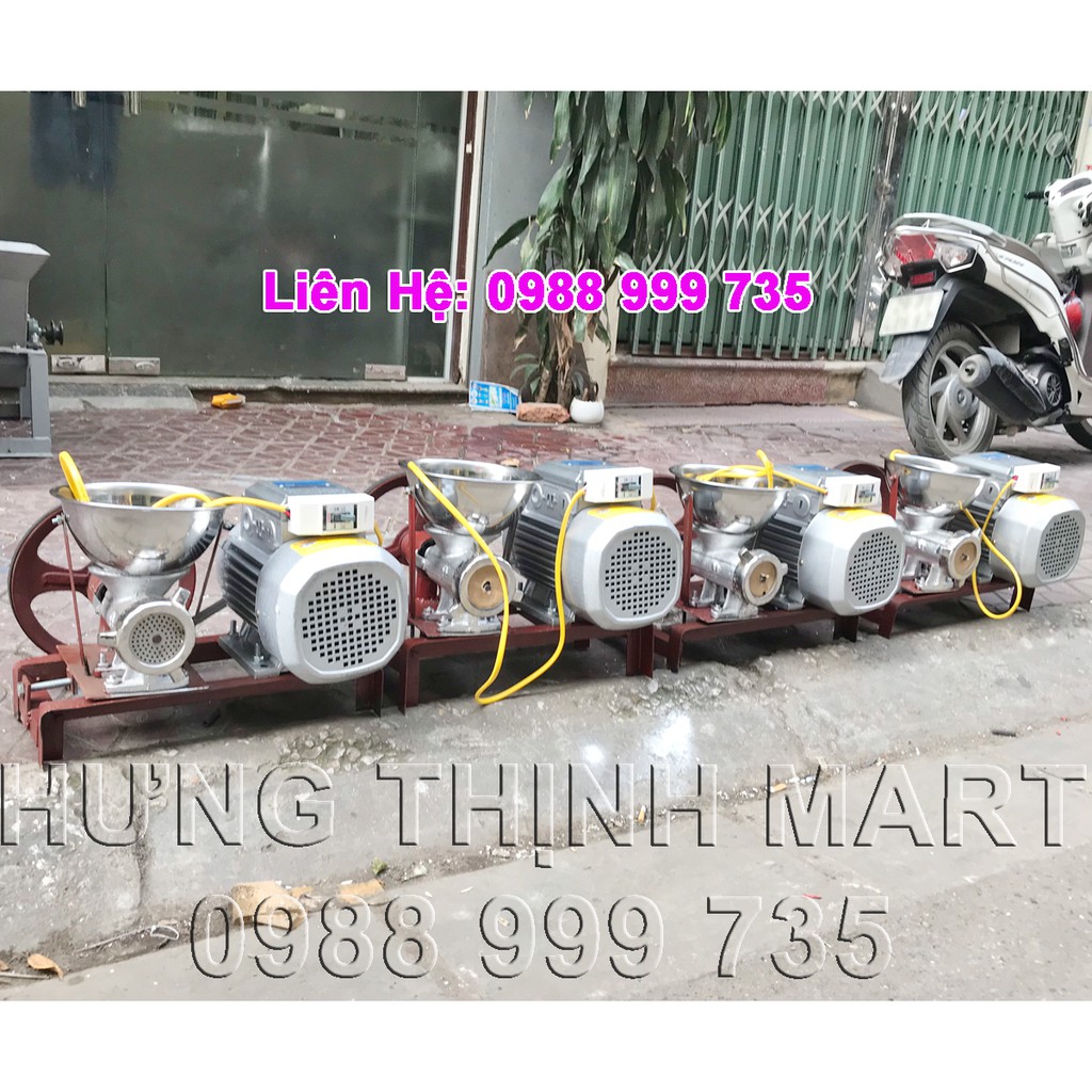 Máy đùn thịt, cua, cá, xương cối 12cm, motor 1,1kw siêu khỏe