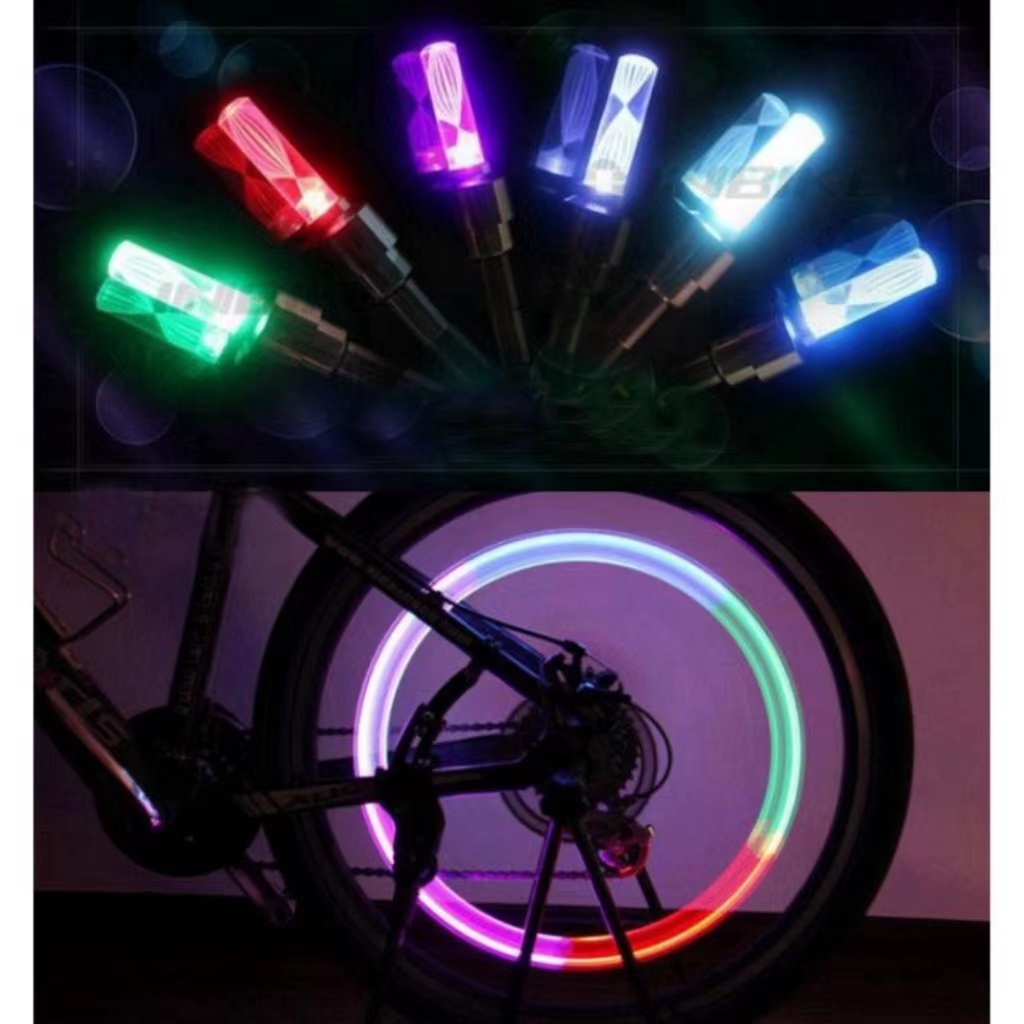 Đèn LED Gắn Van Bơm Hơi Xe Đạp Và Phụ Kiện