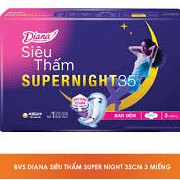 (Mẫu mới) Combo 6 Gói Băng vệ sinh Diana Night 35cm