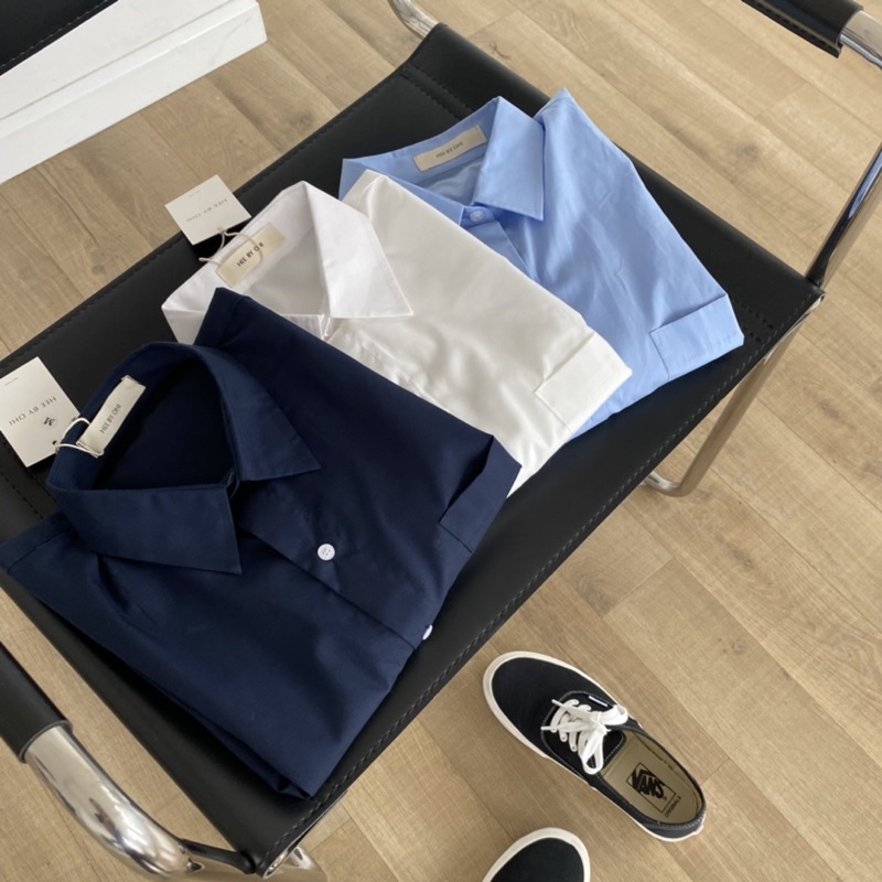 ÁO SƠ MI NAM - HEE BY OHI - Màu Xanh Nhạt Pastel