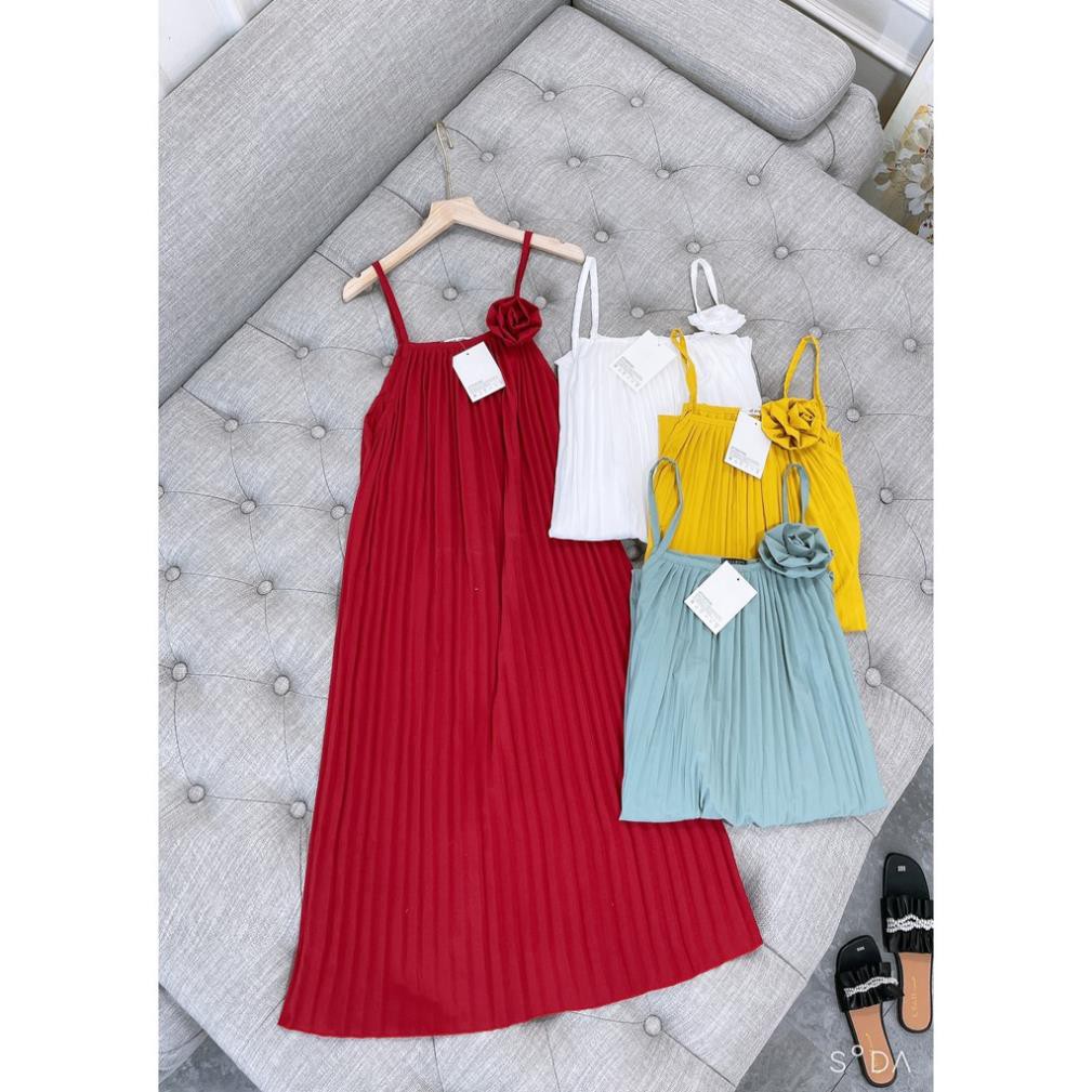 Váy Hai Dây Đầm Maxi Dập Mẫu Xinh 2021 Hàng Loại 1 | BigBuy360 - bigbuy360.vn
