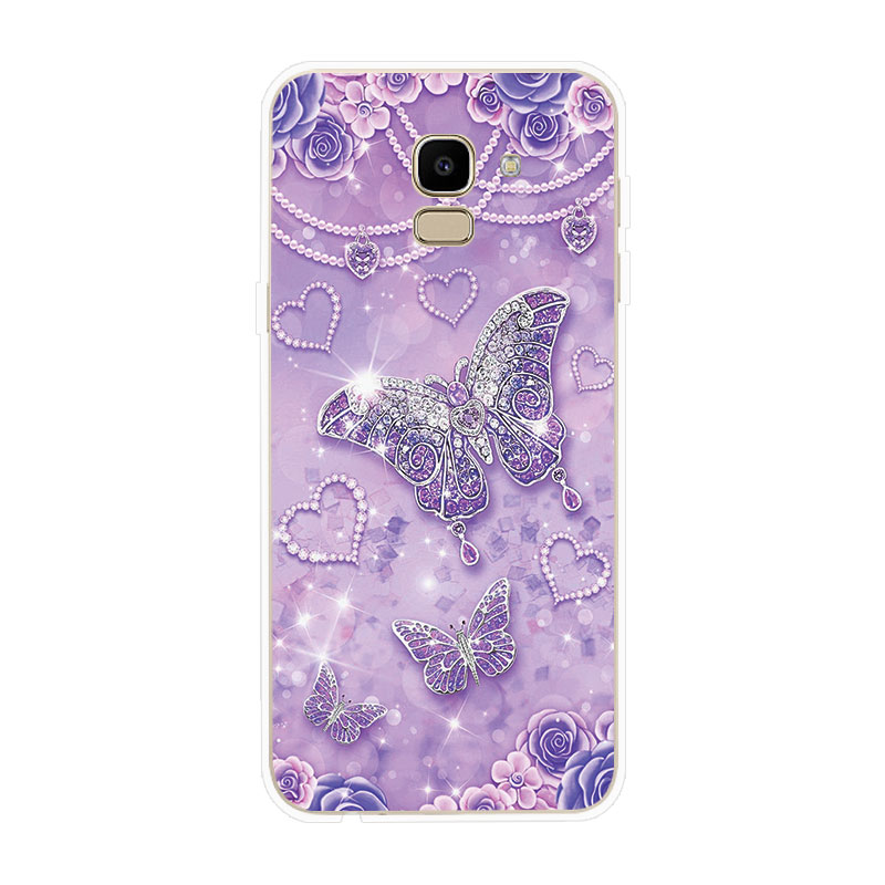 Ốp điện thoại bằng silicone TPU mềm hình bướm cho SAMSUNG GALAXY J2 PRO J4 + J6+ PLUS J8 2018