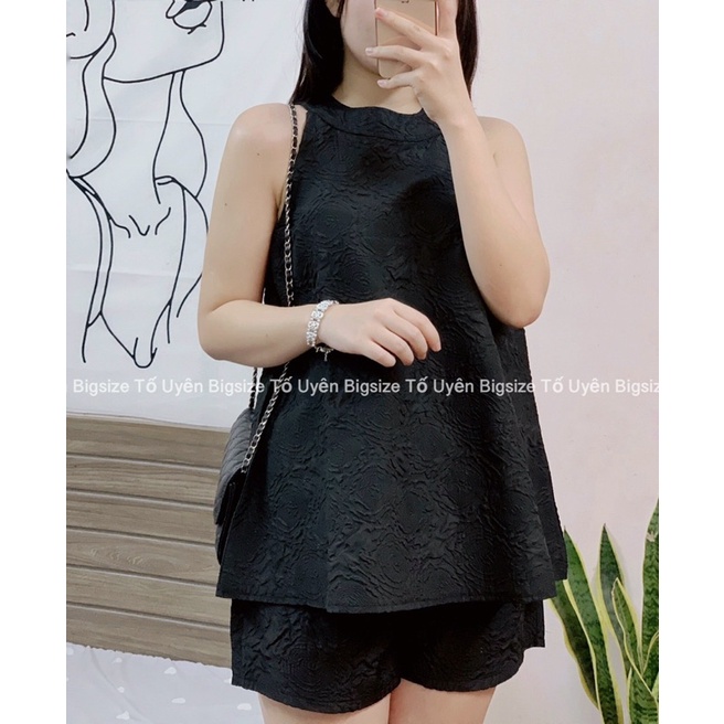 (T.U Bigsize 50-80kg) Bộ Xốp Cổ Tròn Bản To Sát Nách Loại 1 #48