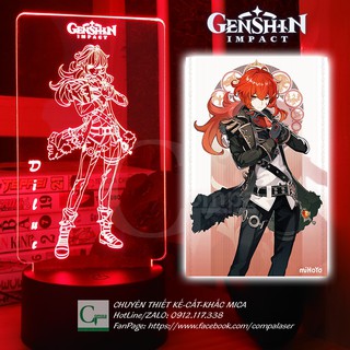 Đèn Ngủ Genshin Impact Diluc Type 01