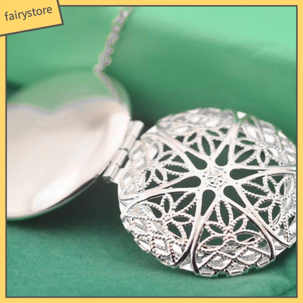 Dây Chuyền Mặt Tròn Rỗng Chắc Chắn Dùng Làm Khung Ảnh Trang Trí Tiệc