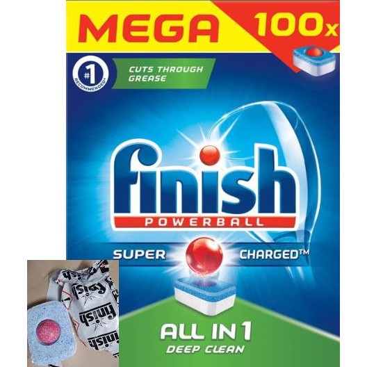 Viên rửa bát finish All in One 100 viên nhập khẩu châu âu