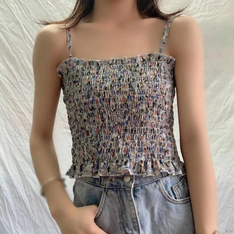 Áo hai dây in hoa thời trang dành cho nữ