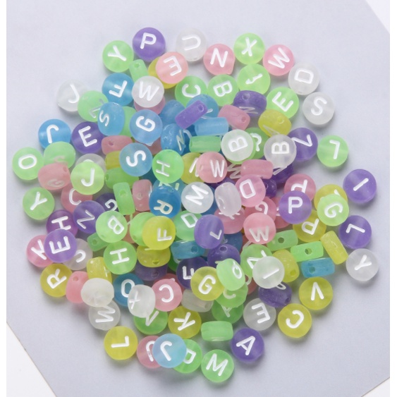 Set 100 Hạt Chữ Cái Làm Trang Sức Thủ Công Xinh Xắn