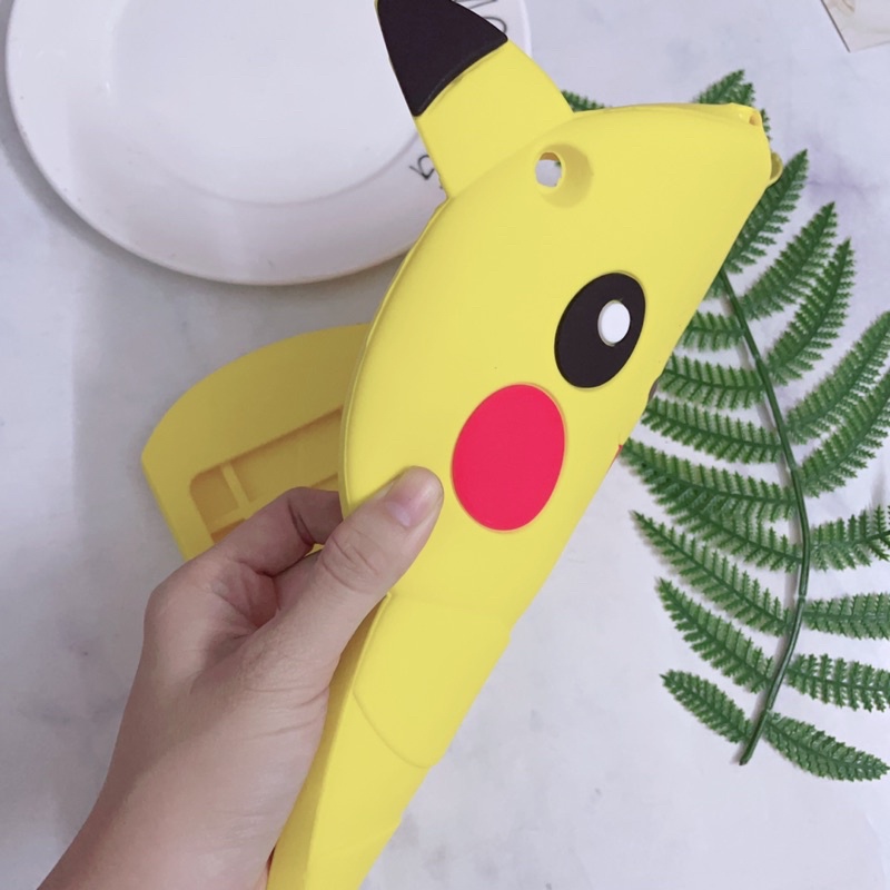 Vỏ Ốp iPad 2/3/4 Silicon Dẻo Hoạt Hình Pikachu Stitch Ngộ Nghĩnh