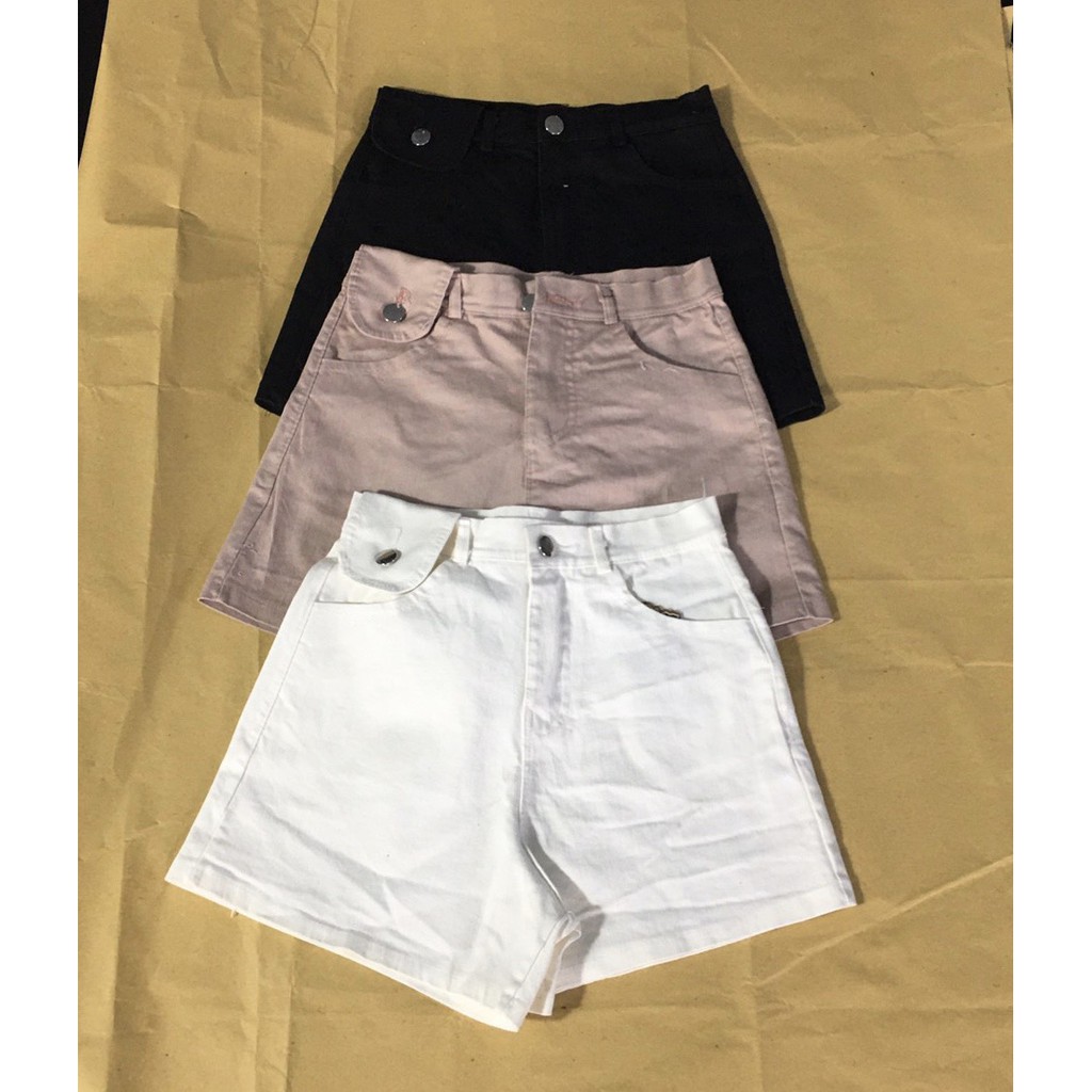 Quần short kaki phối 1 nắp túi bên xinh sành điệu hot xinh