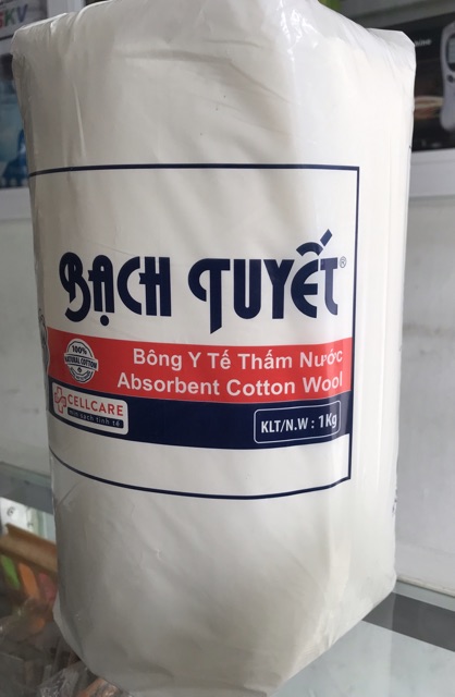 Bông gòn Bạch tuyết cuộn 1kg(loại 1)