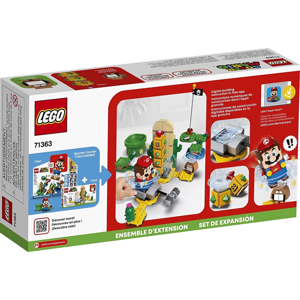 Đồ chơi LEGO Super Mario Desert Pokey Expansion Set 71363 Building Kit