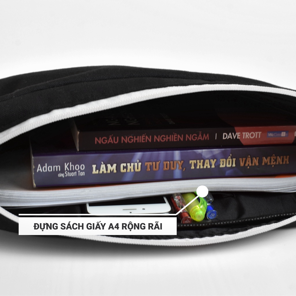 Túi Đựng Laptop Đeo Chéo Vải Canvas Giá Rẻ BK01