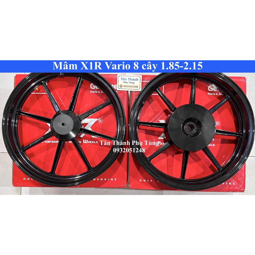 Mâm Vario X1R 8 cây màu đen- 1.85-2.15 TanthanhPT
