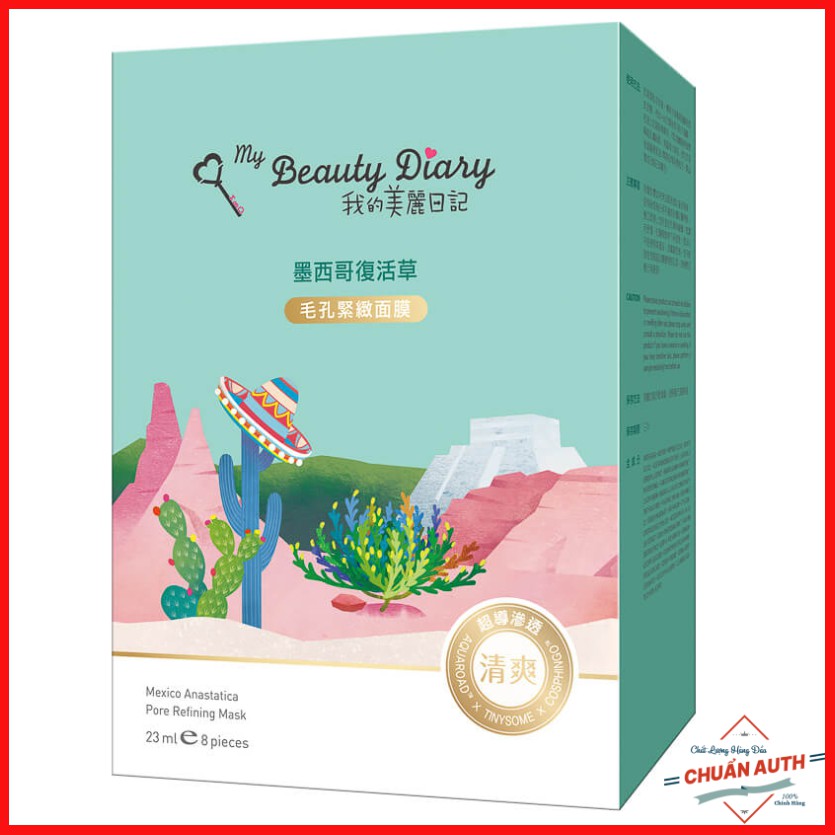 Mặt nạ My Beauty Diary cỏ phục sinh Mexico – Dòng se khít lỗ chân lông - DL014
