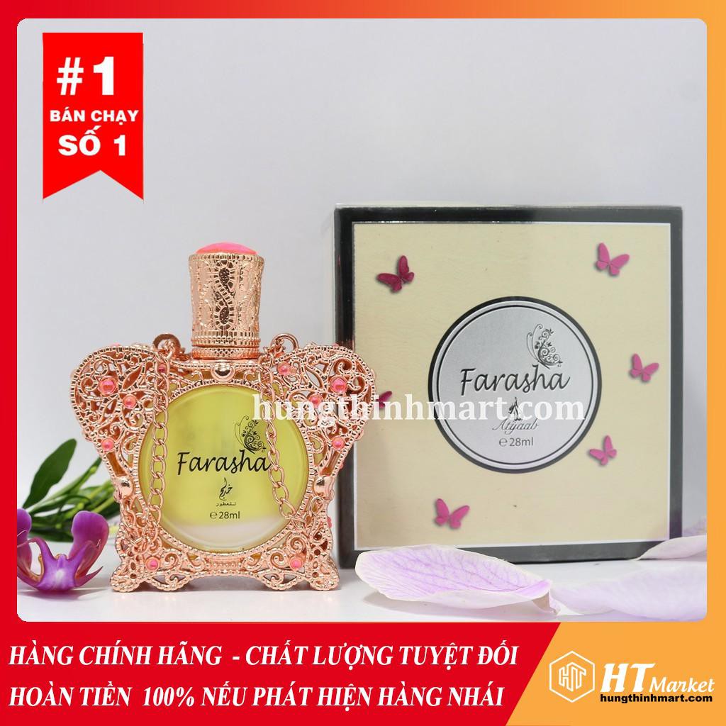 Tinh Dầu Nước Hoa Dubai Chính Hãng Nữ Cá Tính, Thu Hút Farasha 28ml HT Market