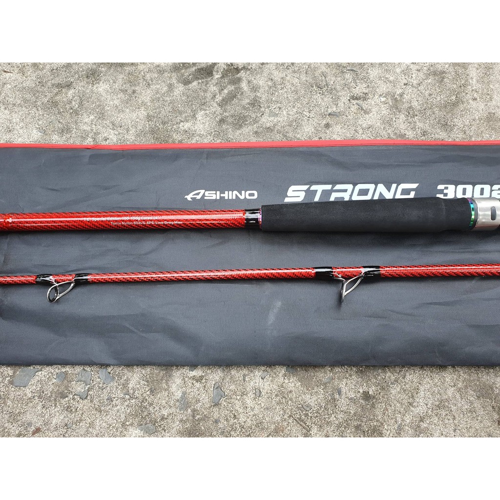 [SIÊU BẠO LỰC] Cần câu ASHINO STRONG RED khoen Fuji size 3m15 chuyên săn hàng khủng-ĐỒ CÂU CHỢ LỚN SÀI GÒN