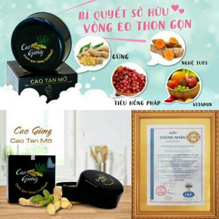 Flash sale Cao gừng tan mỡ