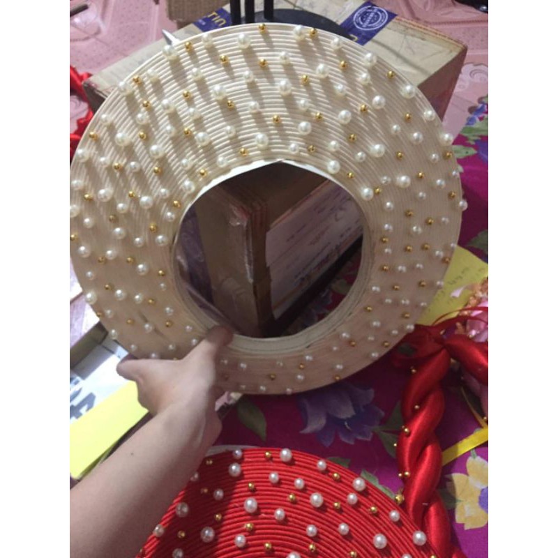 Khăn xếp có ren đủ màu 30 vòng